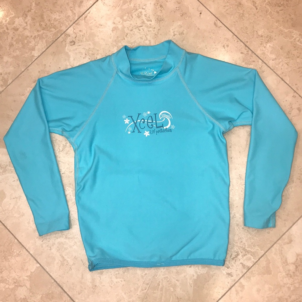 Kids Rash Guard with UV protection.